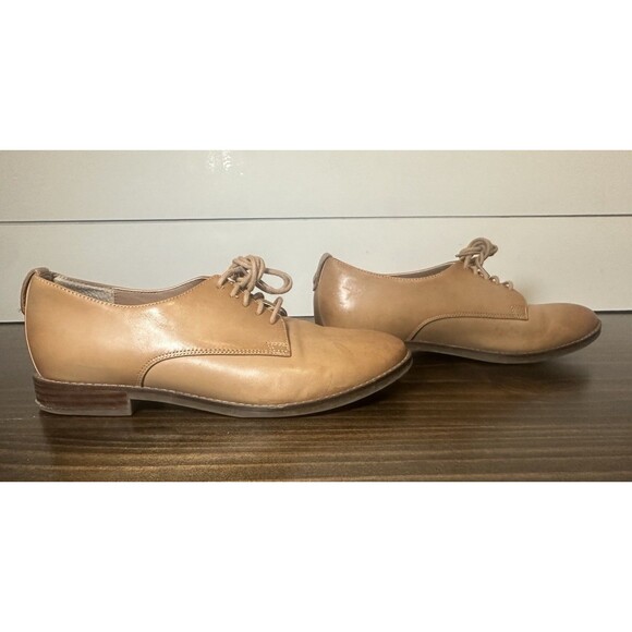 VIONIC Weslyn Tan Oxford Lace Up Leather Preppy Shoes Women's 6 - Picture 4 of 10